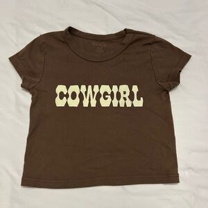 Brandy Melville Brown Cowboy Top